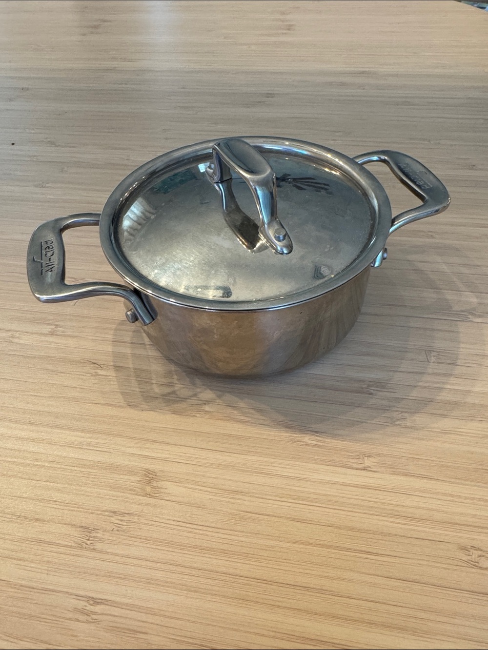 All clad .5qt pot mini stainless steel